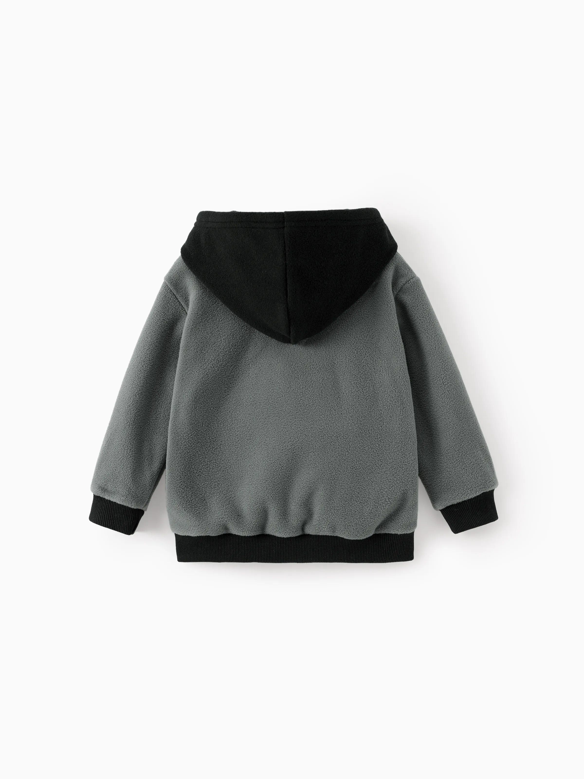 Star Wars Toddler Boy Darth Vader Polar fleece Diagonal-Pocket Hooded Sweatshirt Grey - Image 4