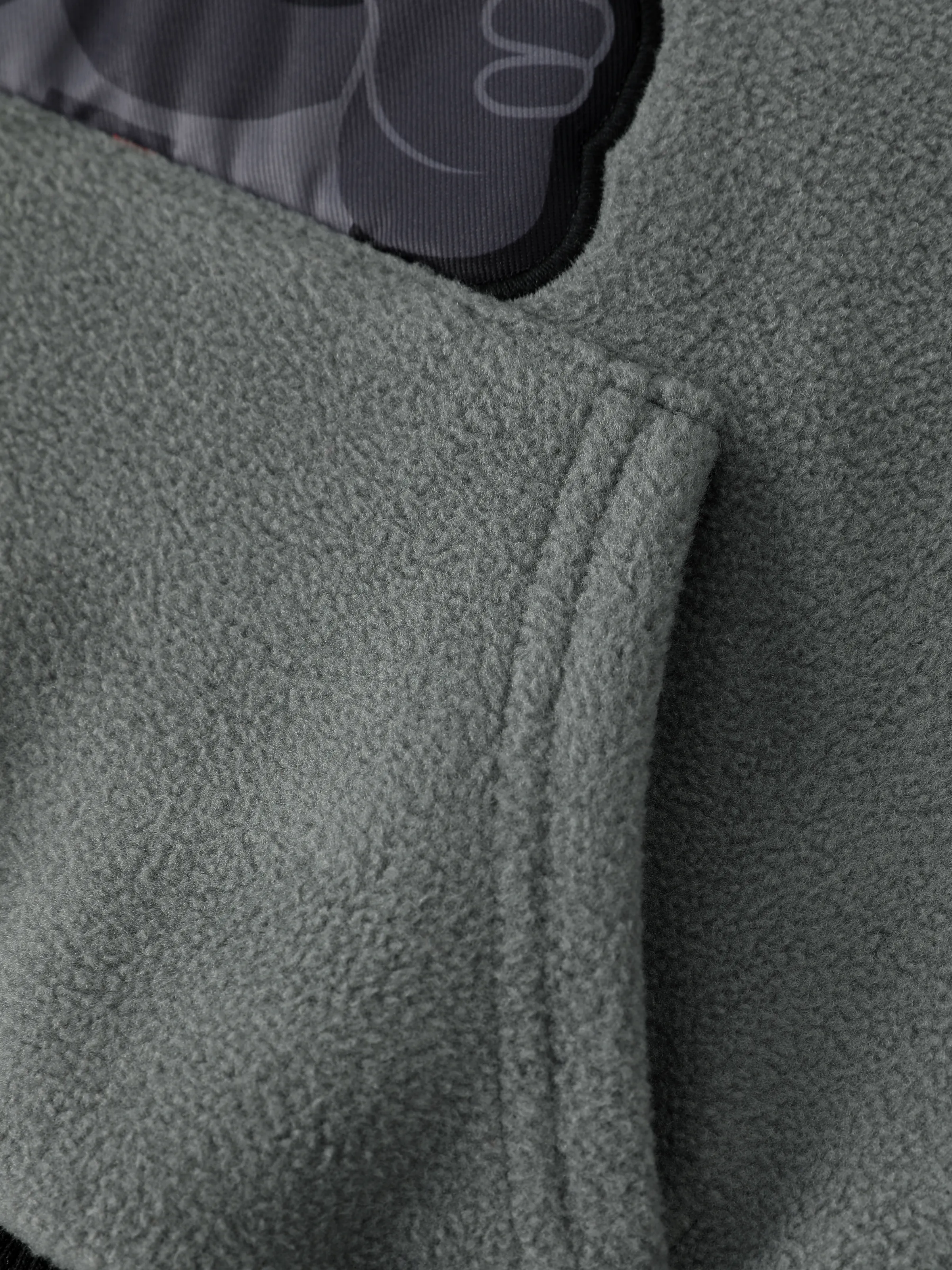 Star Wars Toddler Boy Darth Vader Polar fleece Diagonal-Pocket Hooded Sweatshirt Grey - Image 7