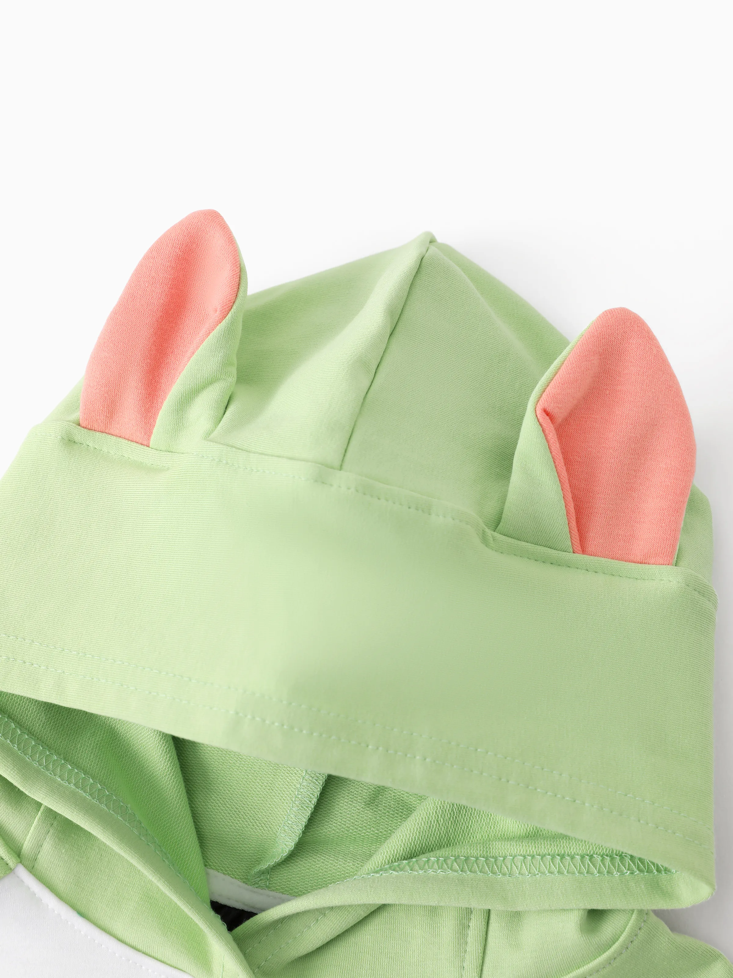 Star Wars Toddler/Kids Boy 2pcs Grogu Knit Fabric Hooded Set Light Green - Image 5