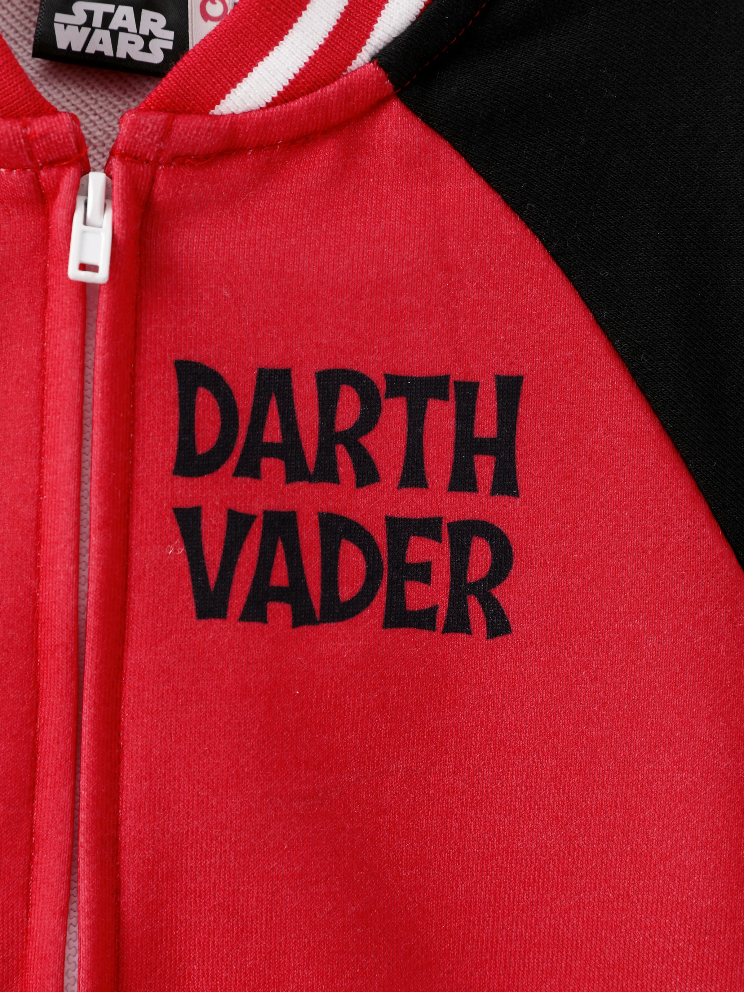 Star Wars Toddler/Kids Boy Darth Vader Childlike Character Graphic Colorblock Bomber Jacket Red - Image 5
