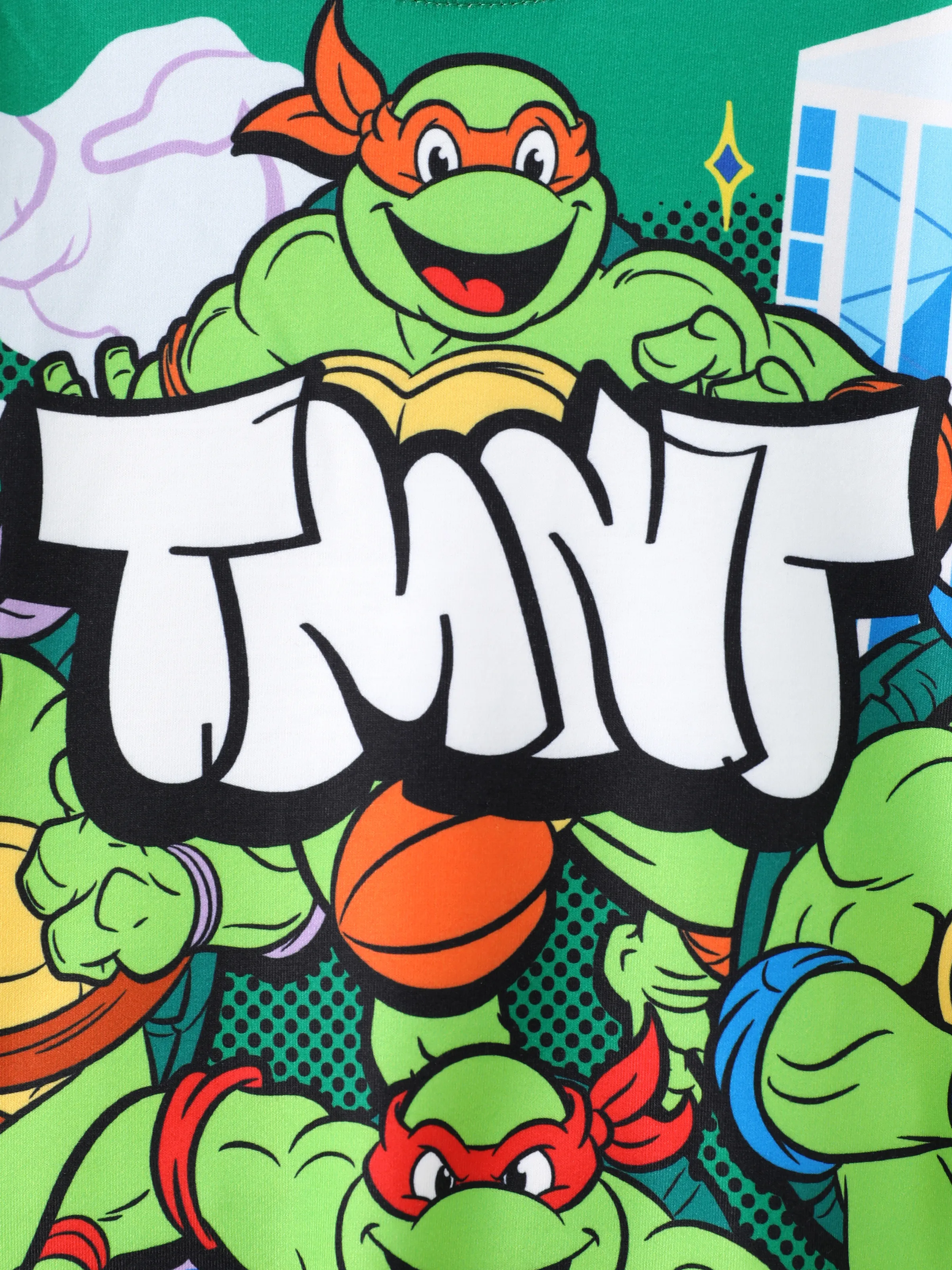 Teenage Mutant Ninja Turtle KID/Toddler Boys 1pc TMNT Character Print Long-sleeve Sweatshirt Green - Image 6