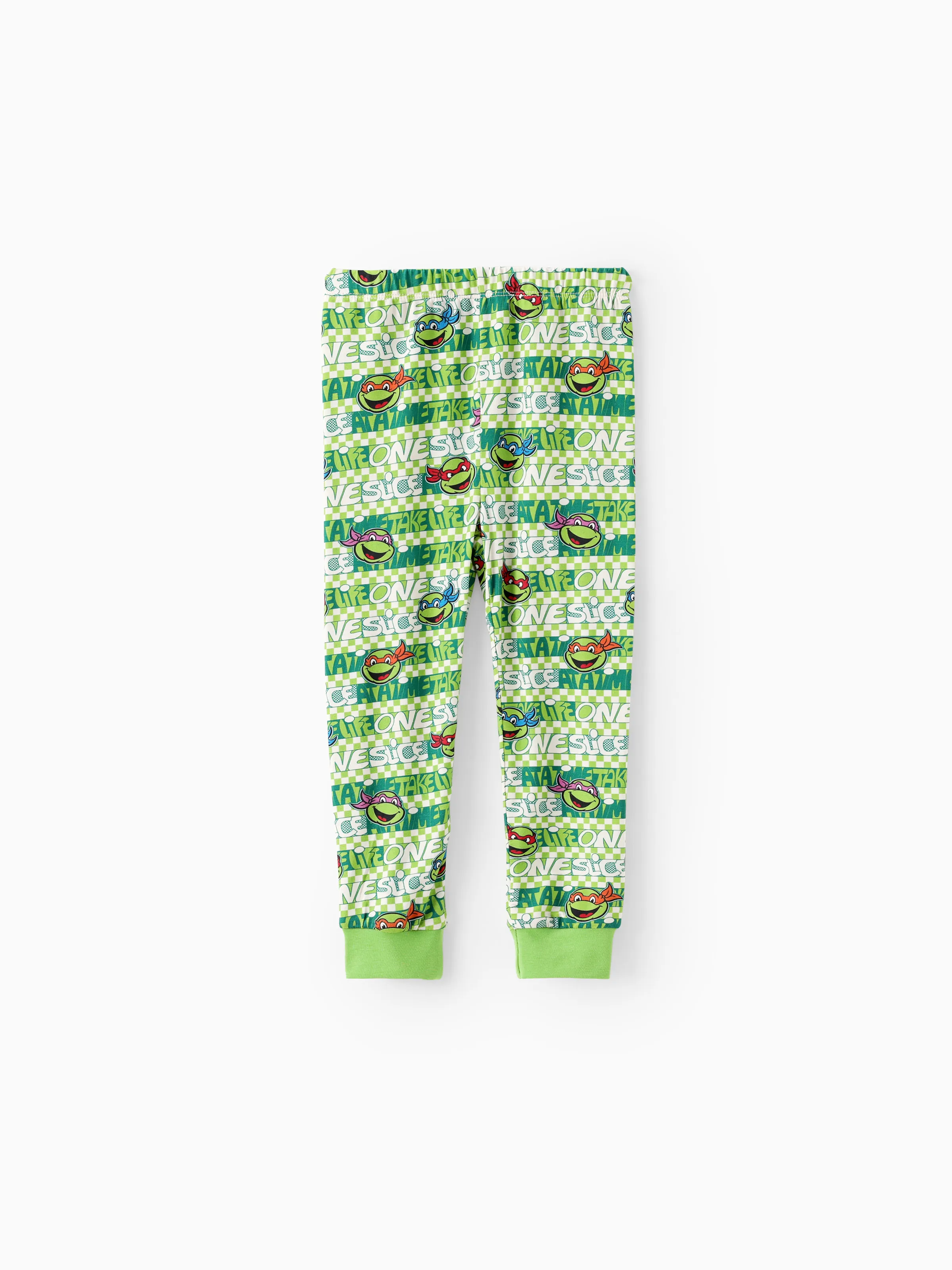 Teenage Mutant Ninja Turtle Toddler/Kid Boy 2pcs Bamboo Snug-Fitting Pajama Set Apricot - Image 4