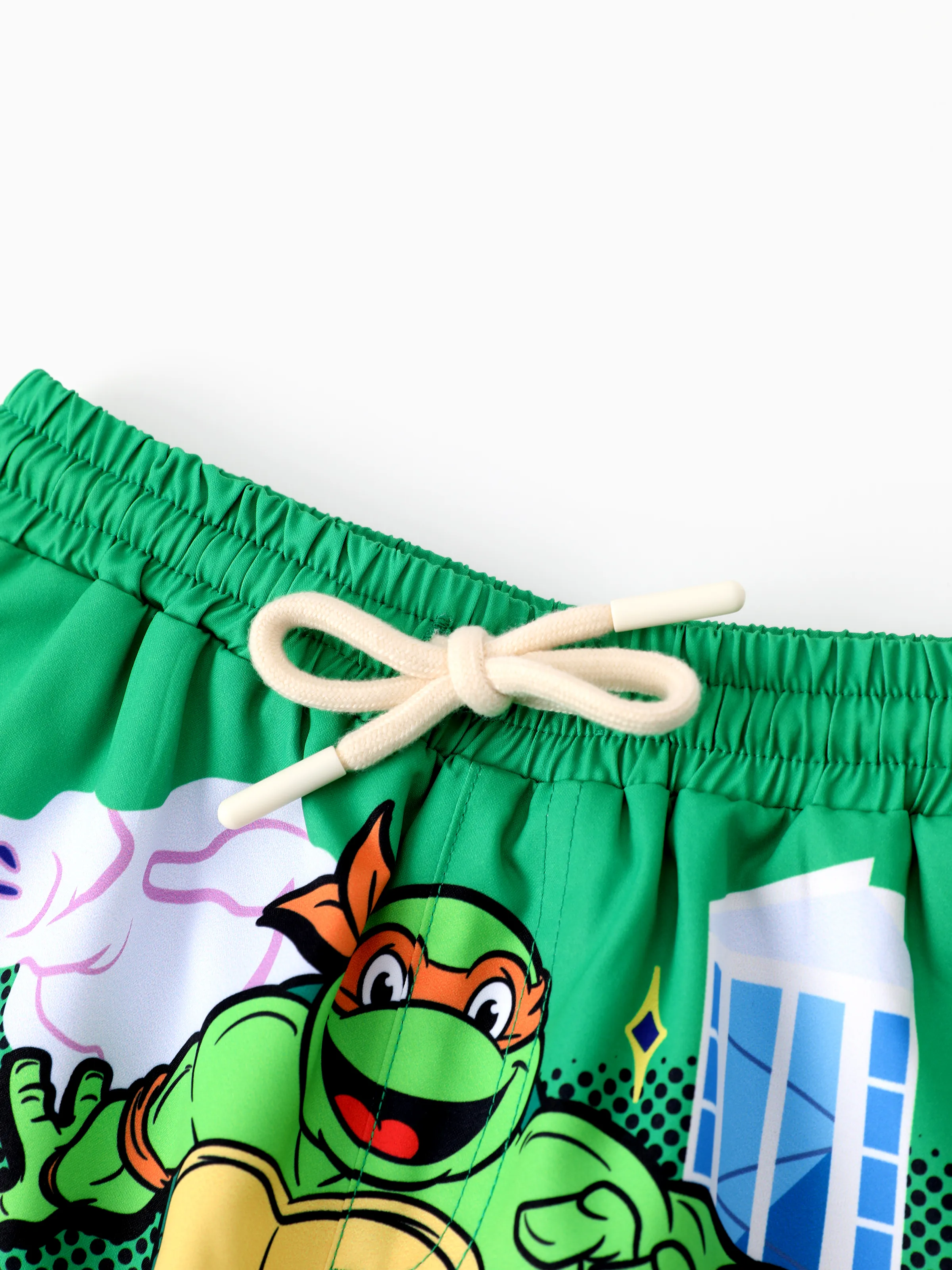 Teenage Mutant Ninja Turtle Toddler/Kid Boy Character Print Sunproof UPF50+ Swimming Trunks Green - Image 4