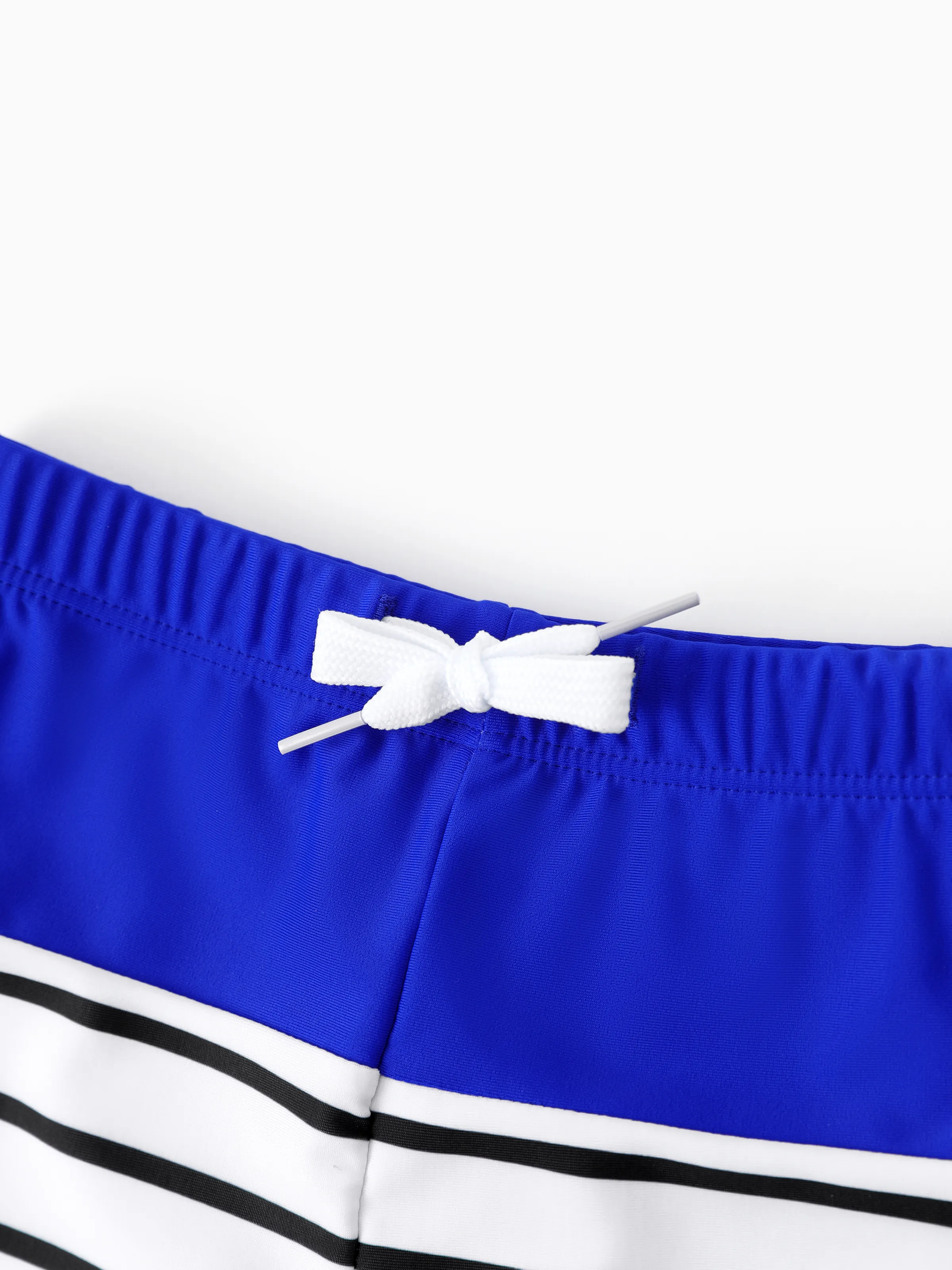 Toddler Boy Blue Drawstring Swim Trunks Blue - Image 4