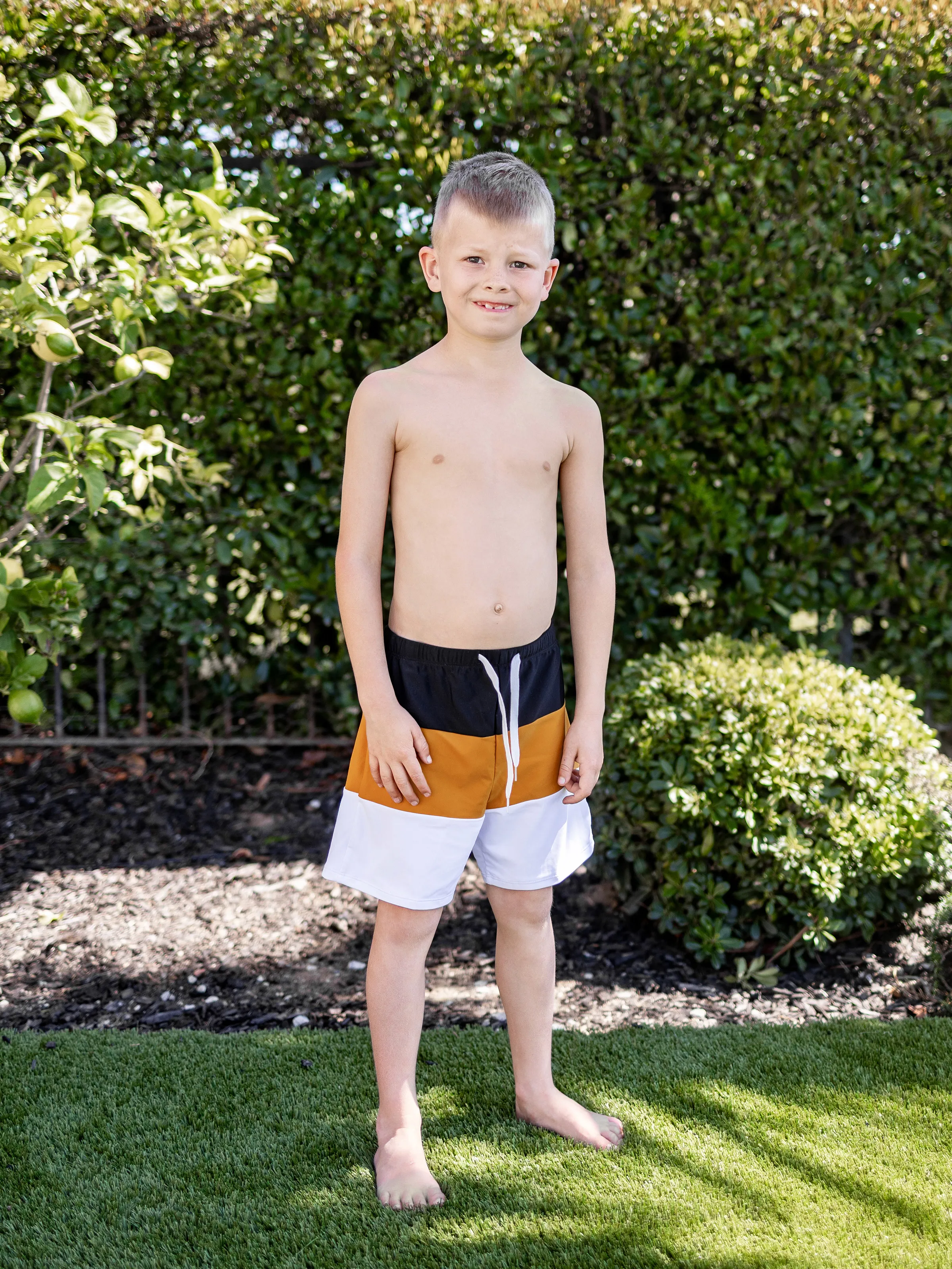 Toddler Boy Colorblock Swim Trunks Shorts Multi-color - Image 3