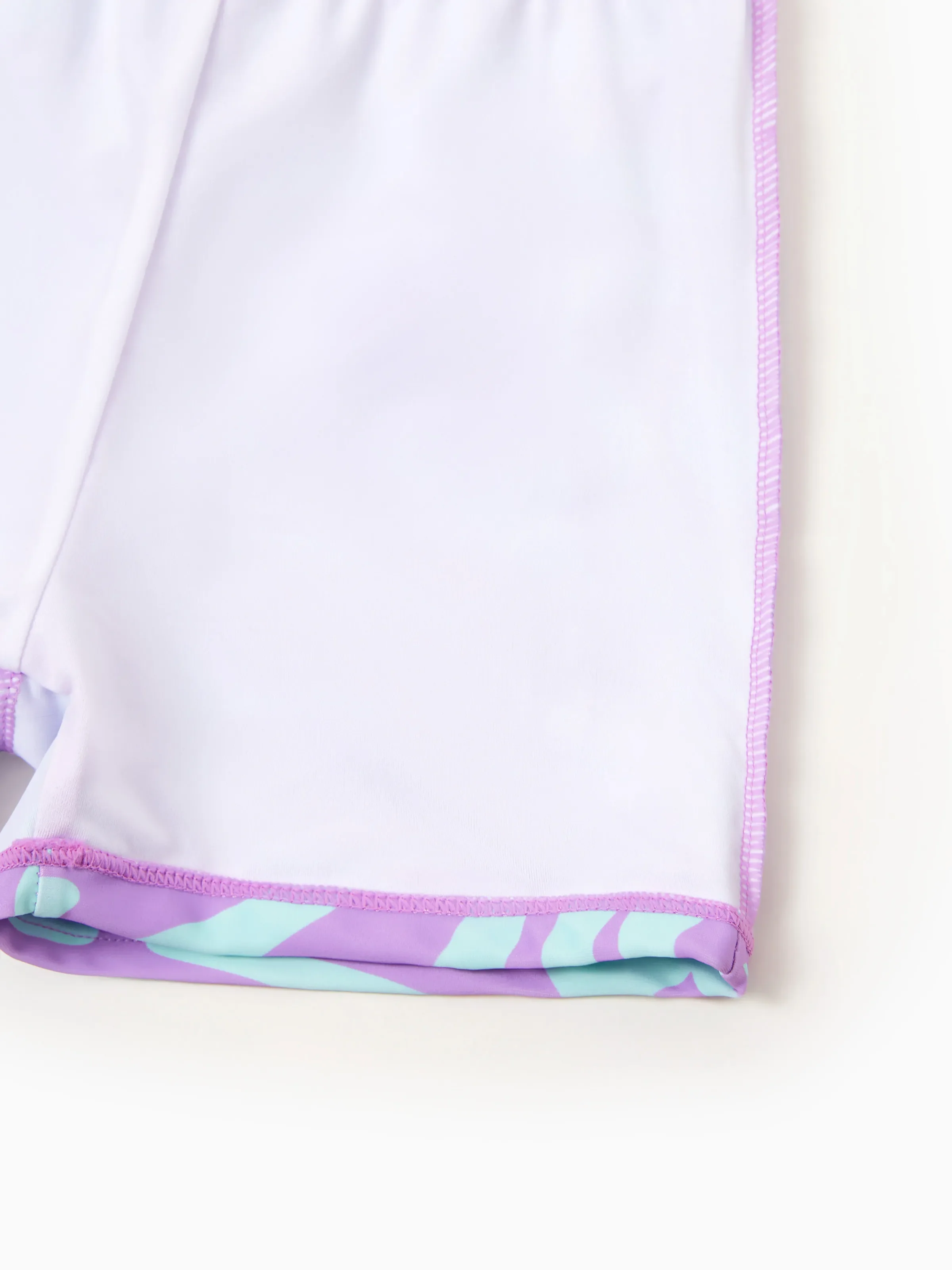 Toddler Boy Trendy Purple & Blue Wave Print Swim Trunks Purple - Image 5
