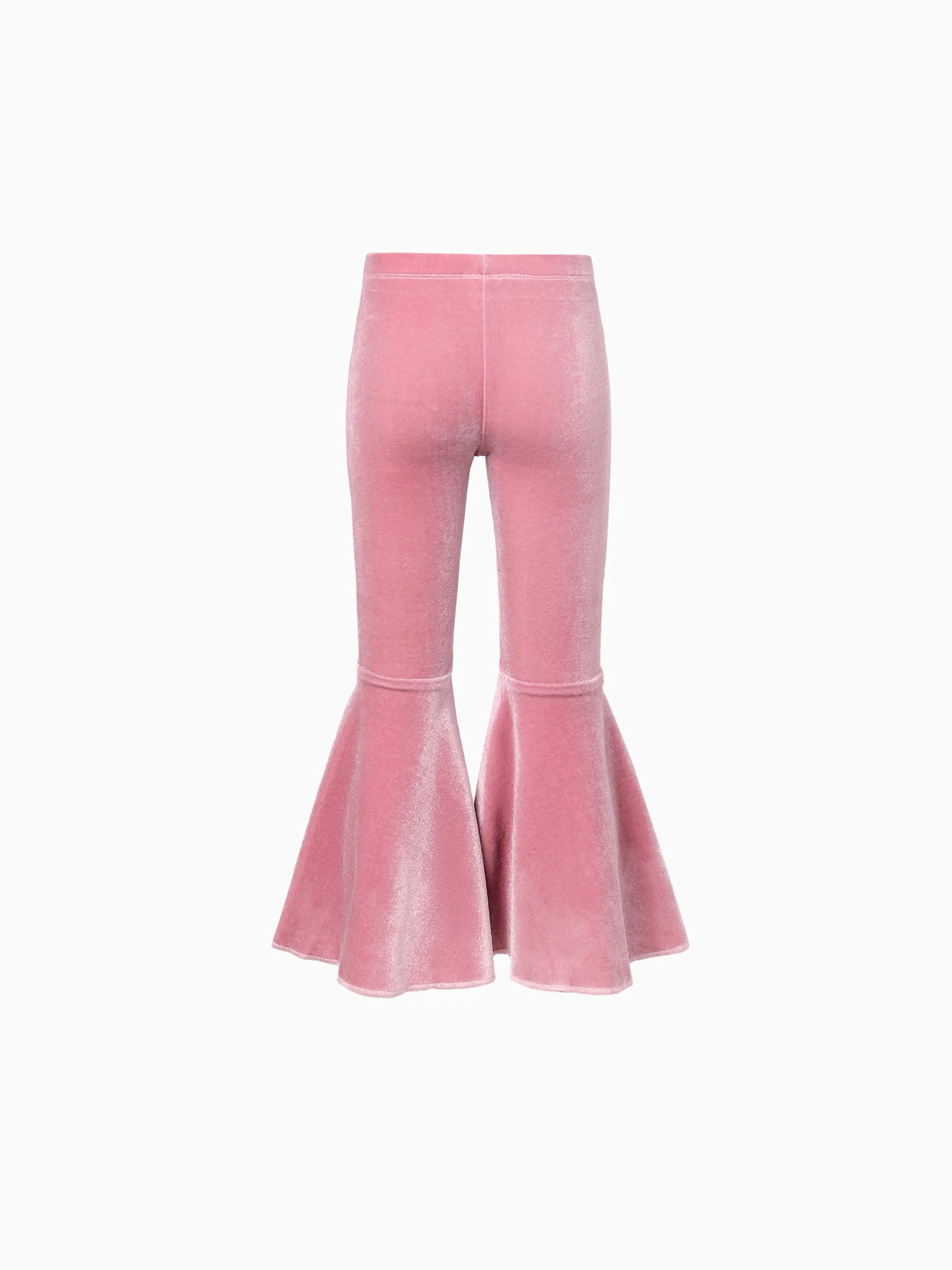 Toddler Girl Avant-garde Horn Edge Sweatpants Mauve Pink - Image 2