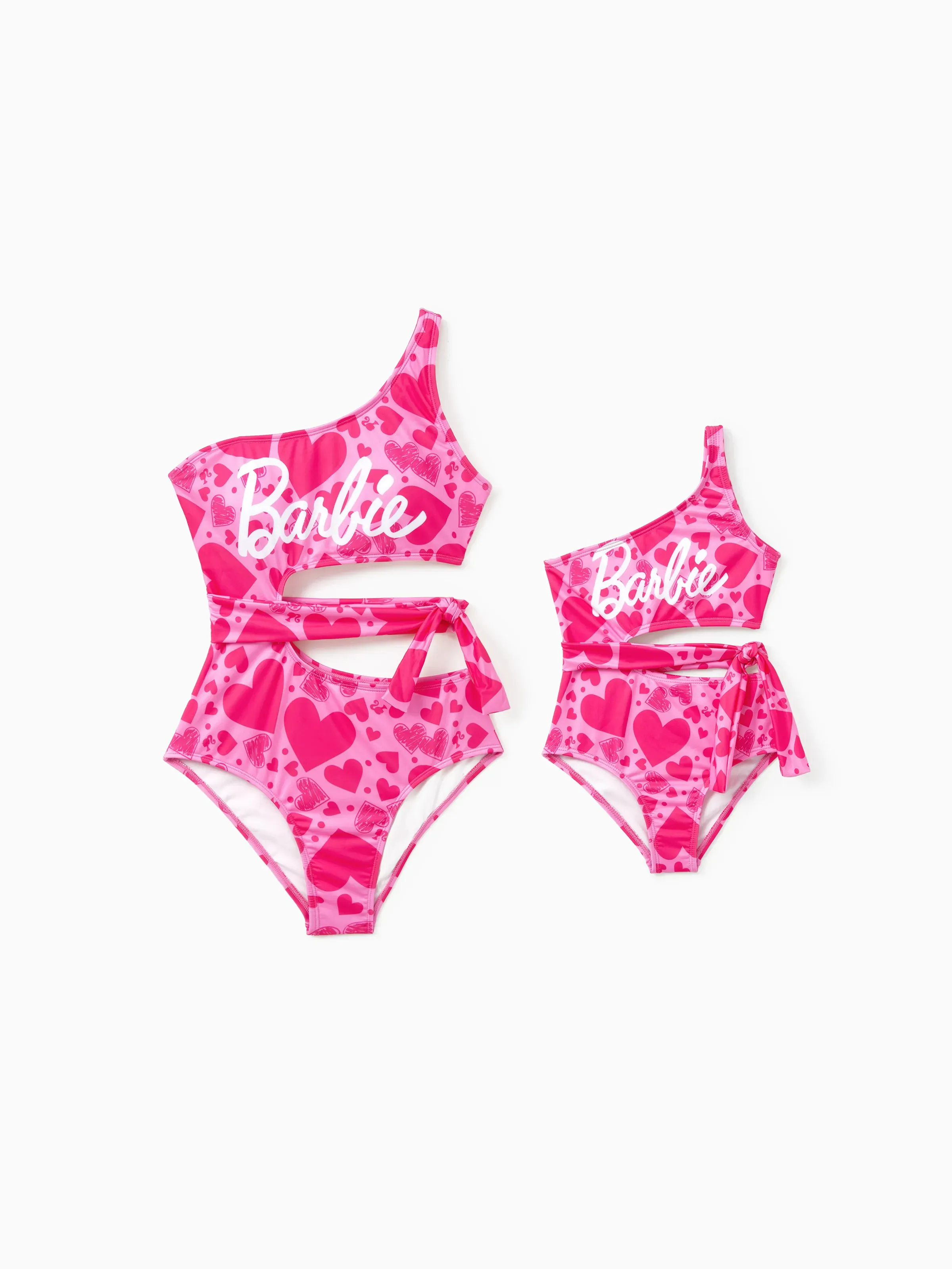 Toddler Girl Barbie Girls Heart-shaped Swimwear Roseo - Image 3