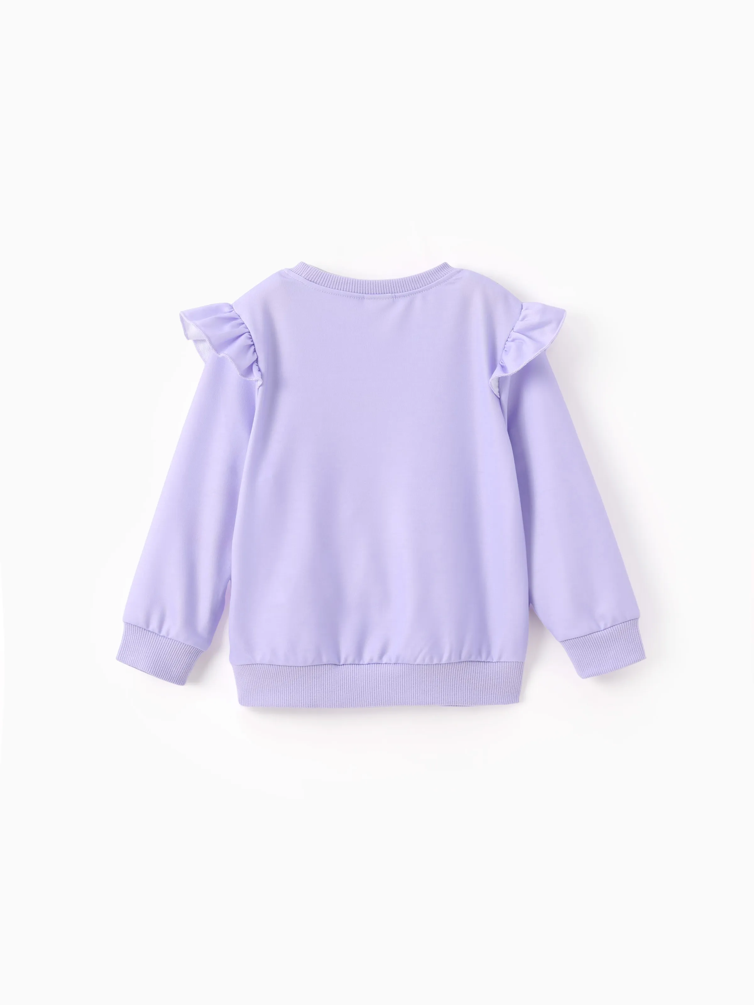 Toddler Girl Childlike Unicorn Print Sweatshirt Purple - Image 9