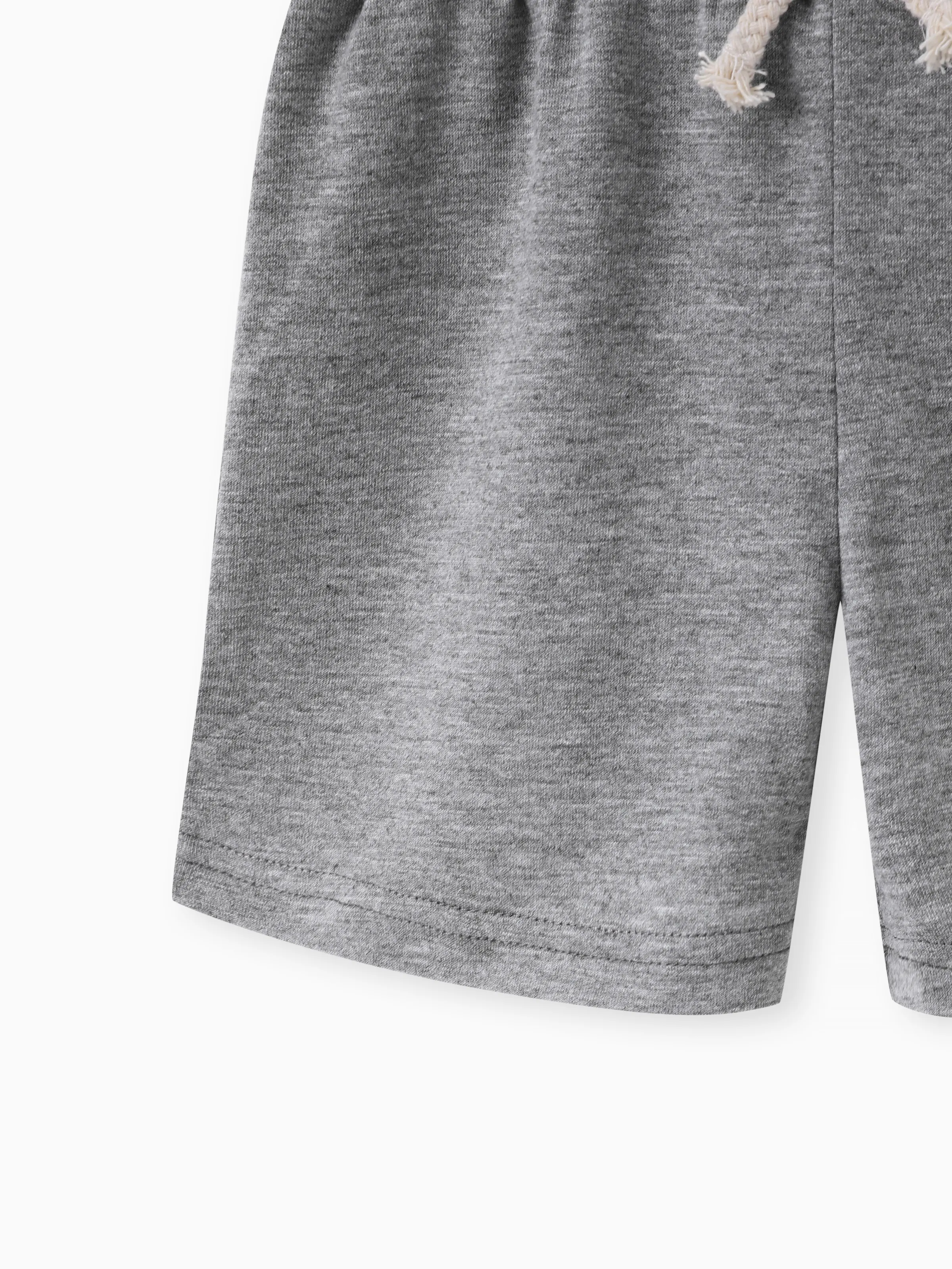 Toddler Girl/Boy Basic Solid Shorts Grey - Image 3