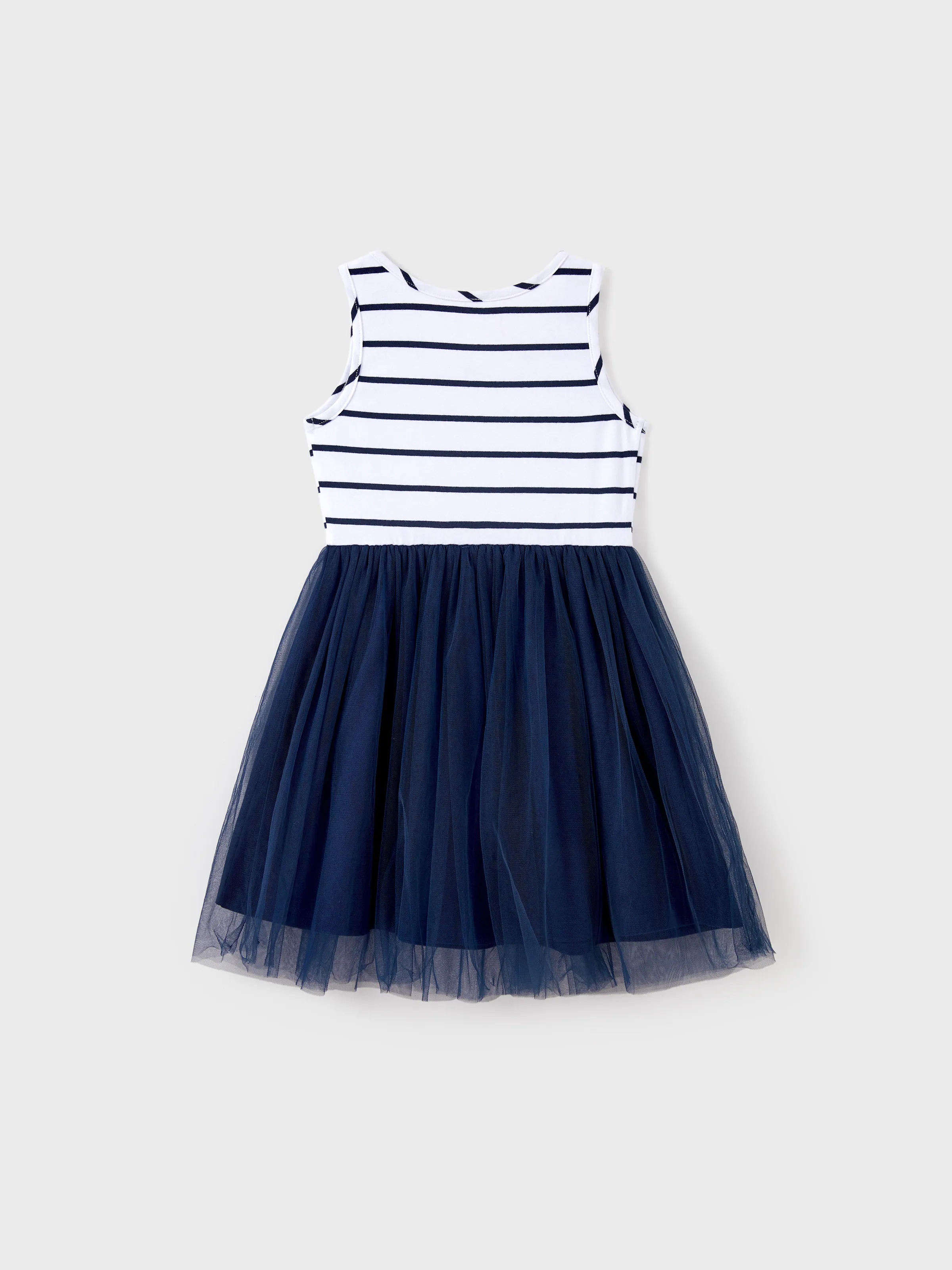 Toddler/Kid Girl Sunny Days Palm Print Cotton Dress, Perfect for Summer Vacations & Family Outings Tibetan Blue - Image 4