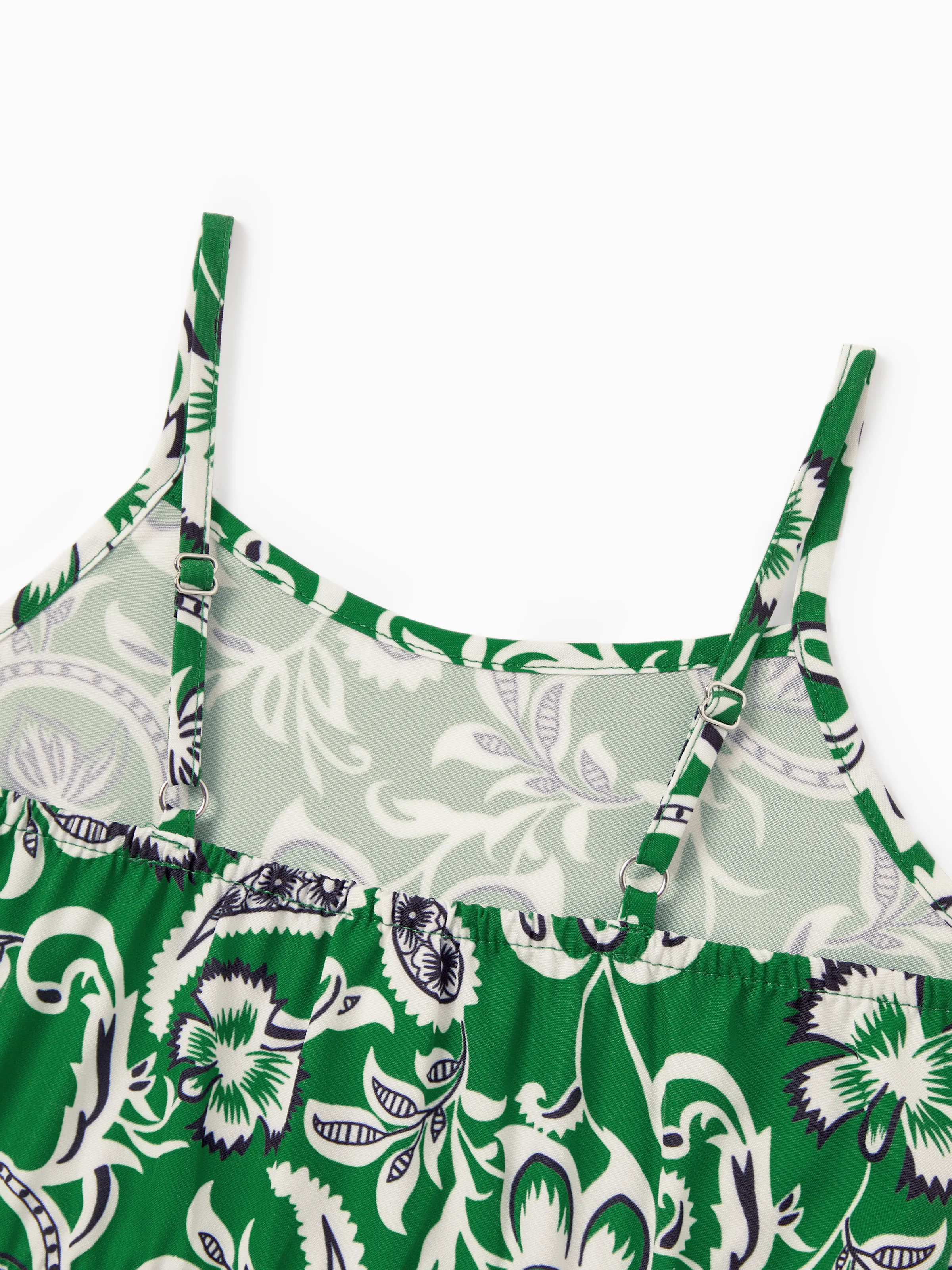Toddler/Kid Girl Strappy Smocked  Dress for Summer Vacation  Green - Image 7