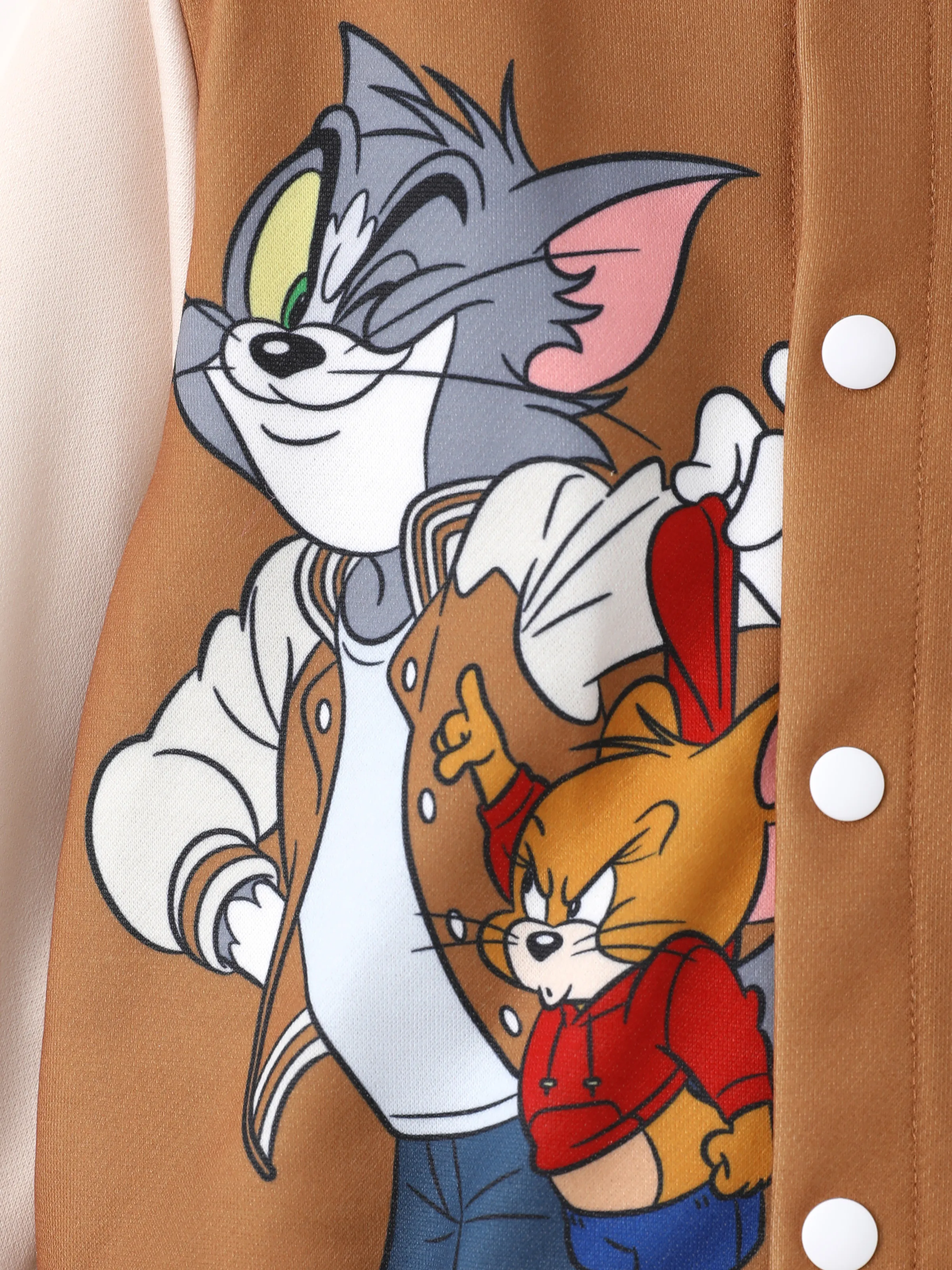 Tom and Jerry Toddler/Kid Boy/Girl Colorblock Long-sleeve Jacket lighttan - Image 4