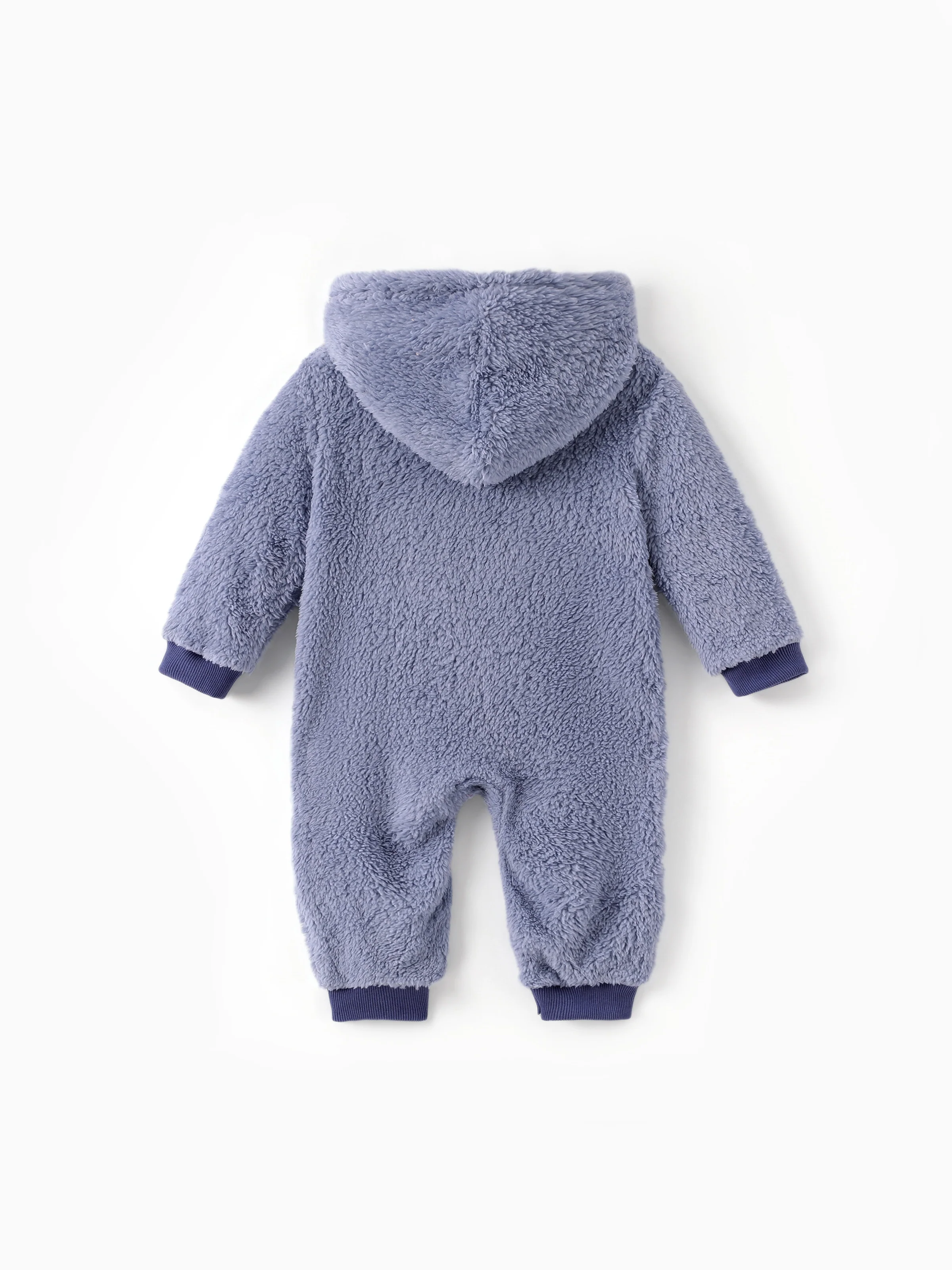 Toy Story Baby Boy Buzz Lightyear Double-sided Fleece Hooded Jumpsuit Blue - Image 3