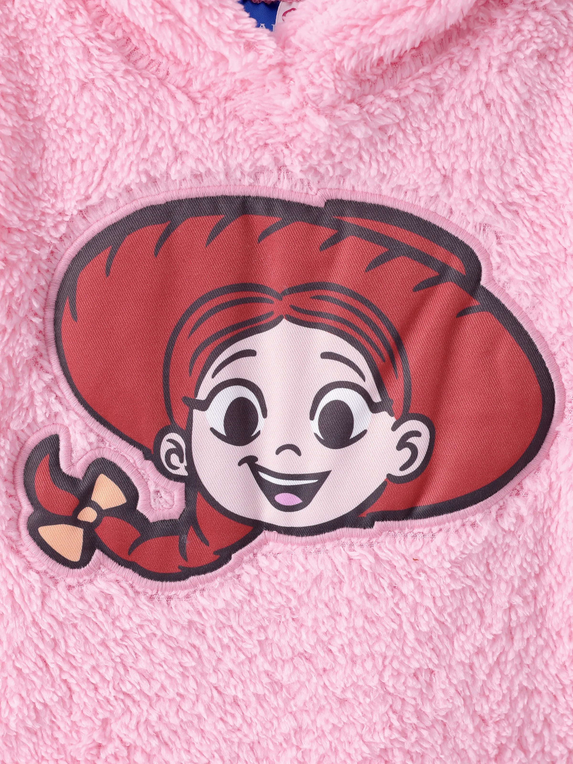 Toy Story Baby Girl Jessie Double-sided Fleece Hooded Jumpsuit Pink - Image 2