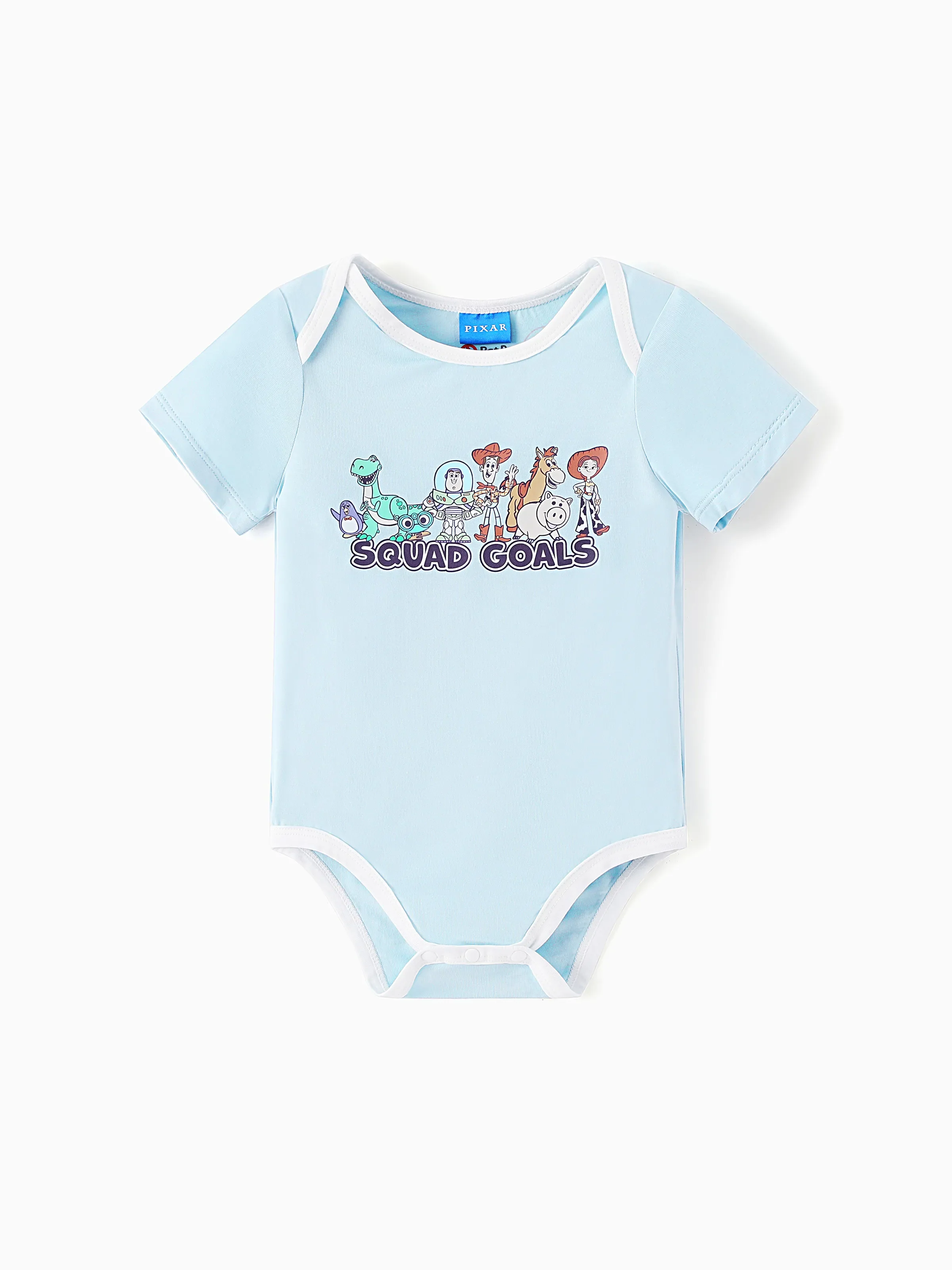 Toy Story Bamboo Baby Boy Buzz Lightyear Printed  Bodysuit  Color block - Image 15