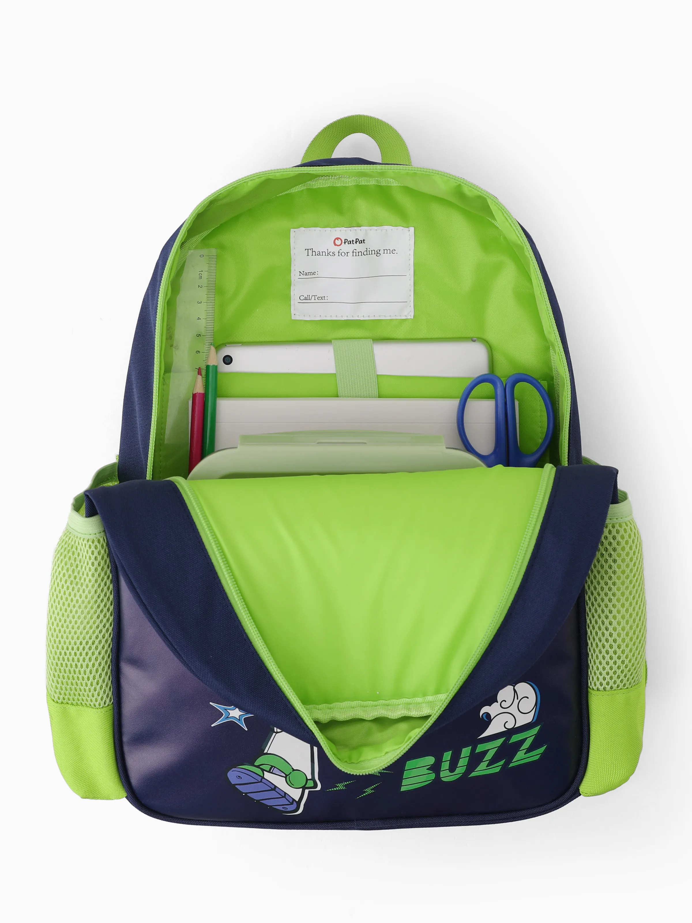 Toy Story Toddler Boy Buzz Lightyear Backpack with Chest Strap & Bottle Pockets Black - Image 4
