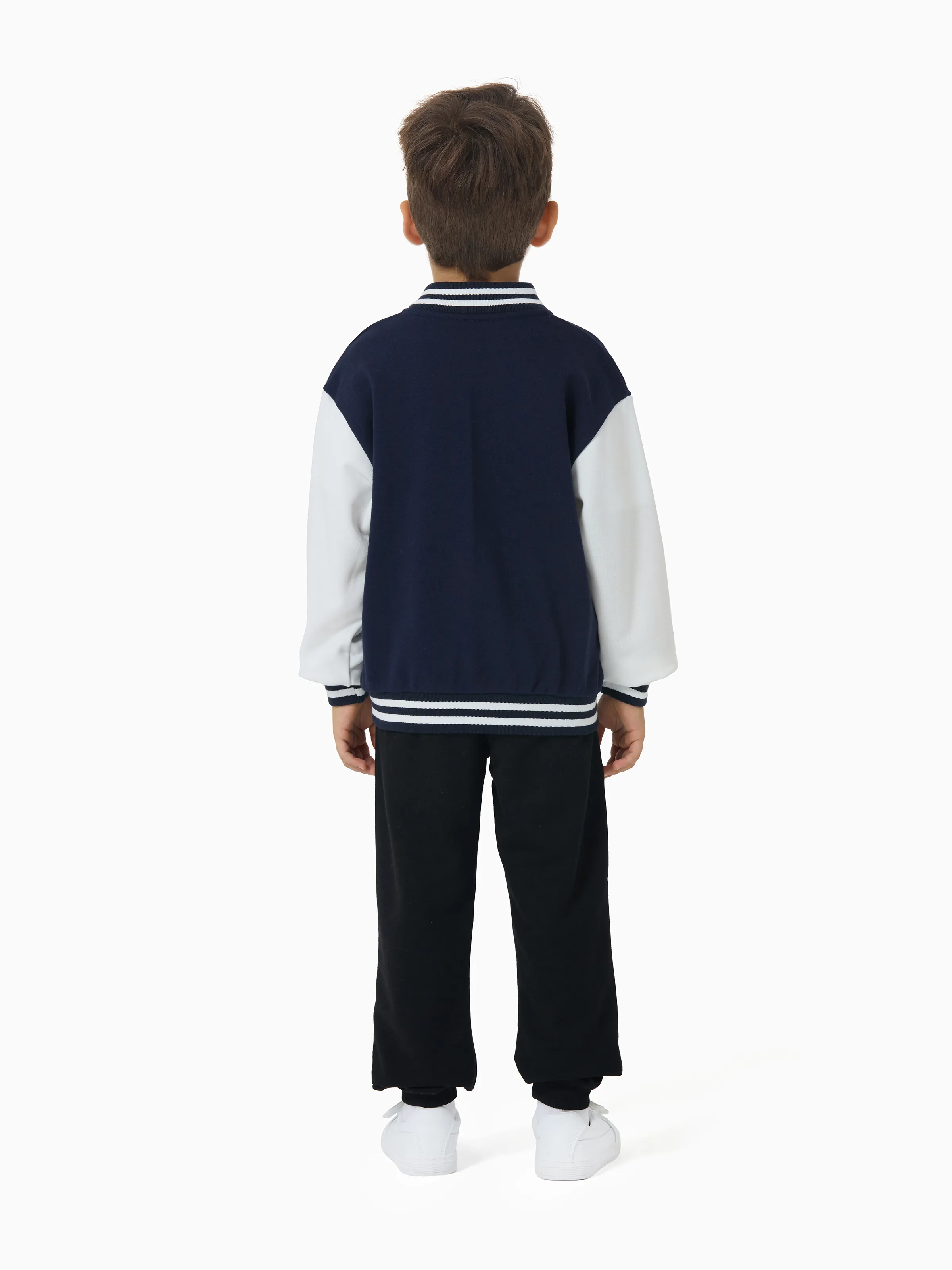 Toy Story Toddler Boy Buzz Lightyear Snap Button Colorblock Bomber Jacket Deep Blue - Image 6