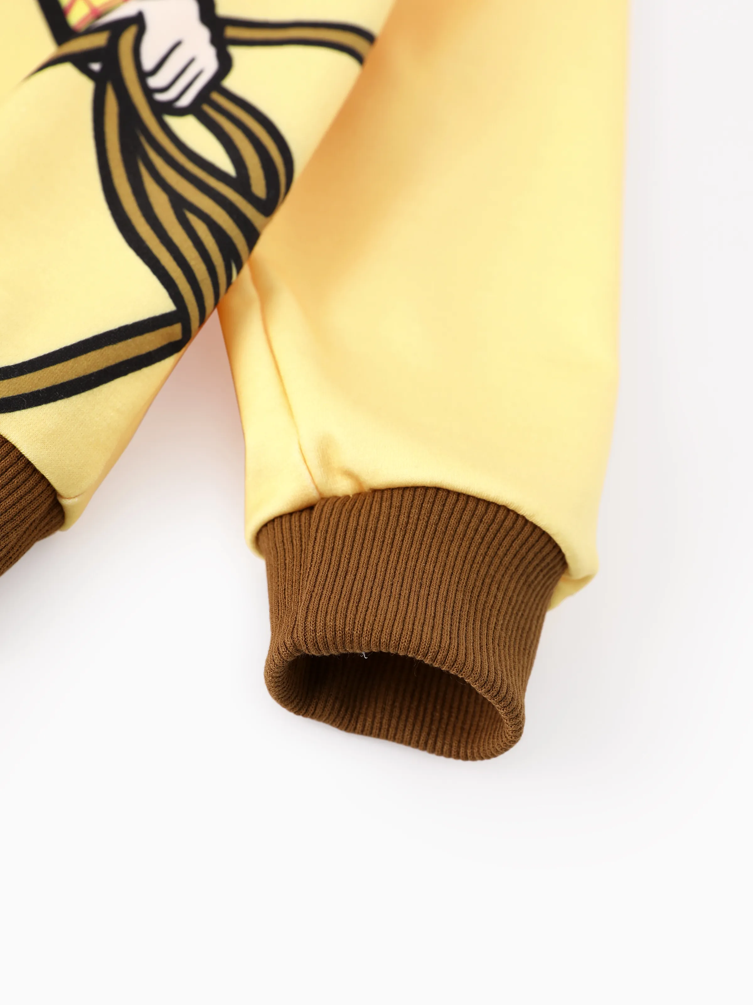 Toy Story Toddler Boy Woody Ribbed Cuffs Hooded Top Yellow - Image 5