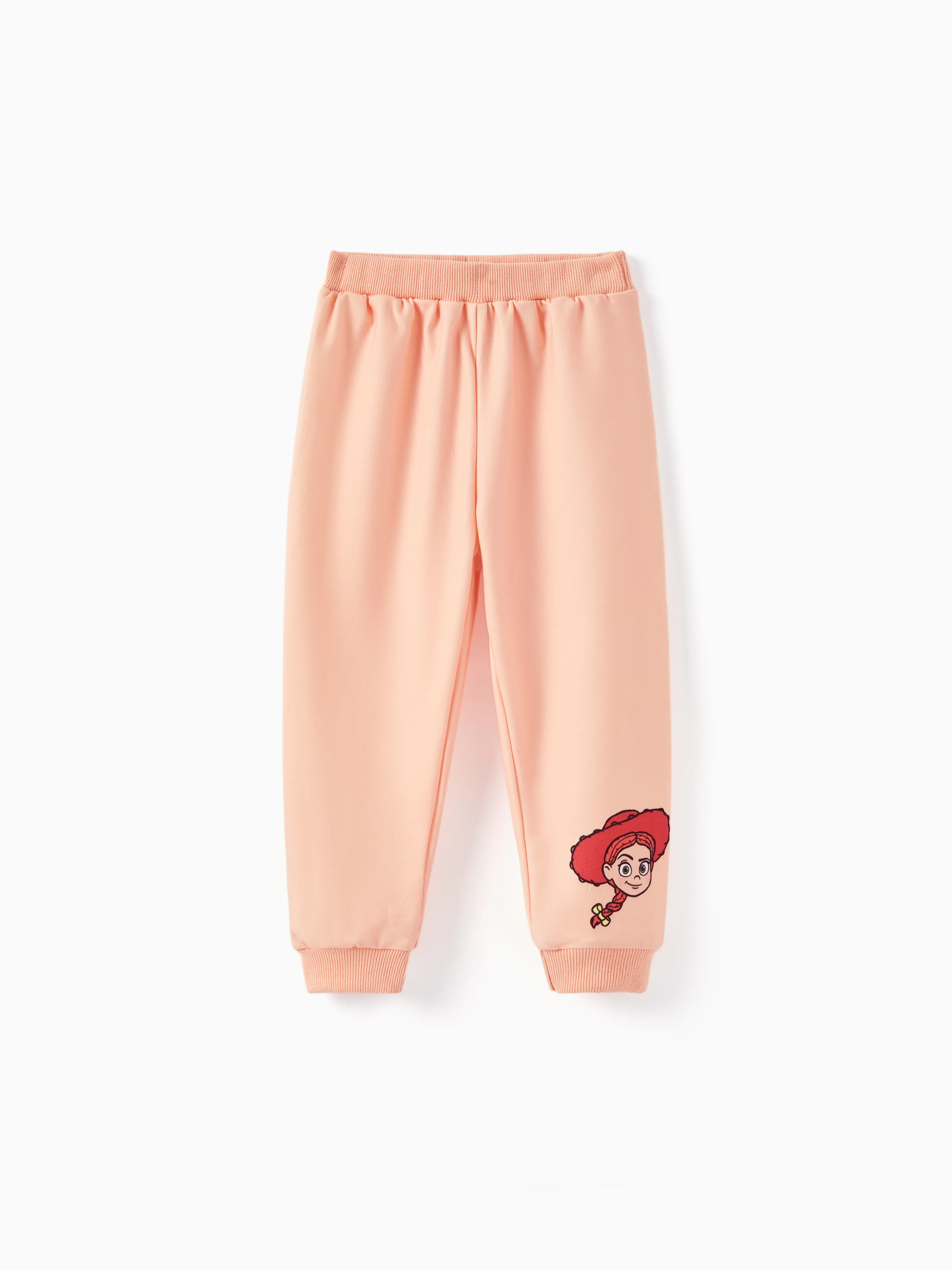 Toy Story Toddler Girl Jessie 2pcs Ribbed Cuffs Hooded Sweatshirt and Sweatpants Set incarnadinepink - Image 5