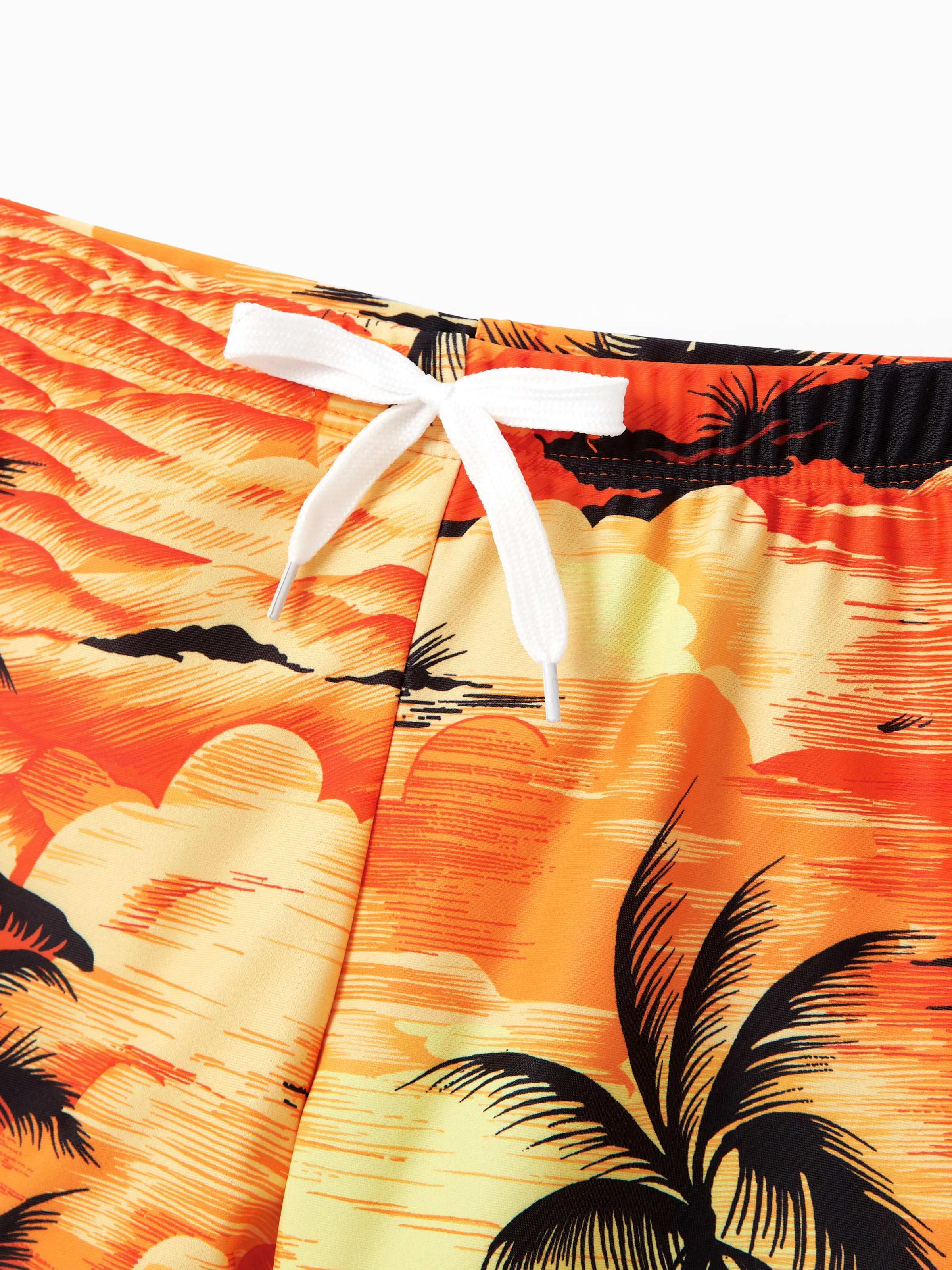 Daddy & Son Tropical Hawaiian Swimsuits Swimwear Orange - Image 10