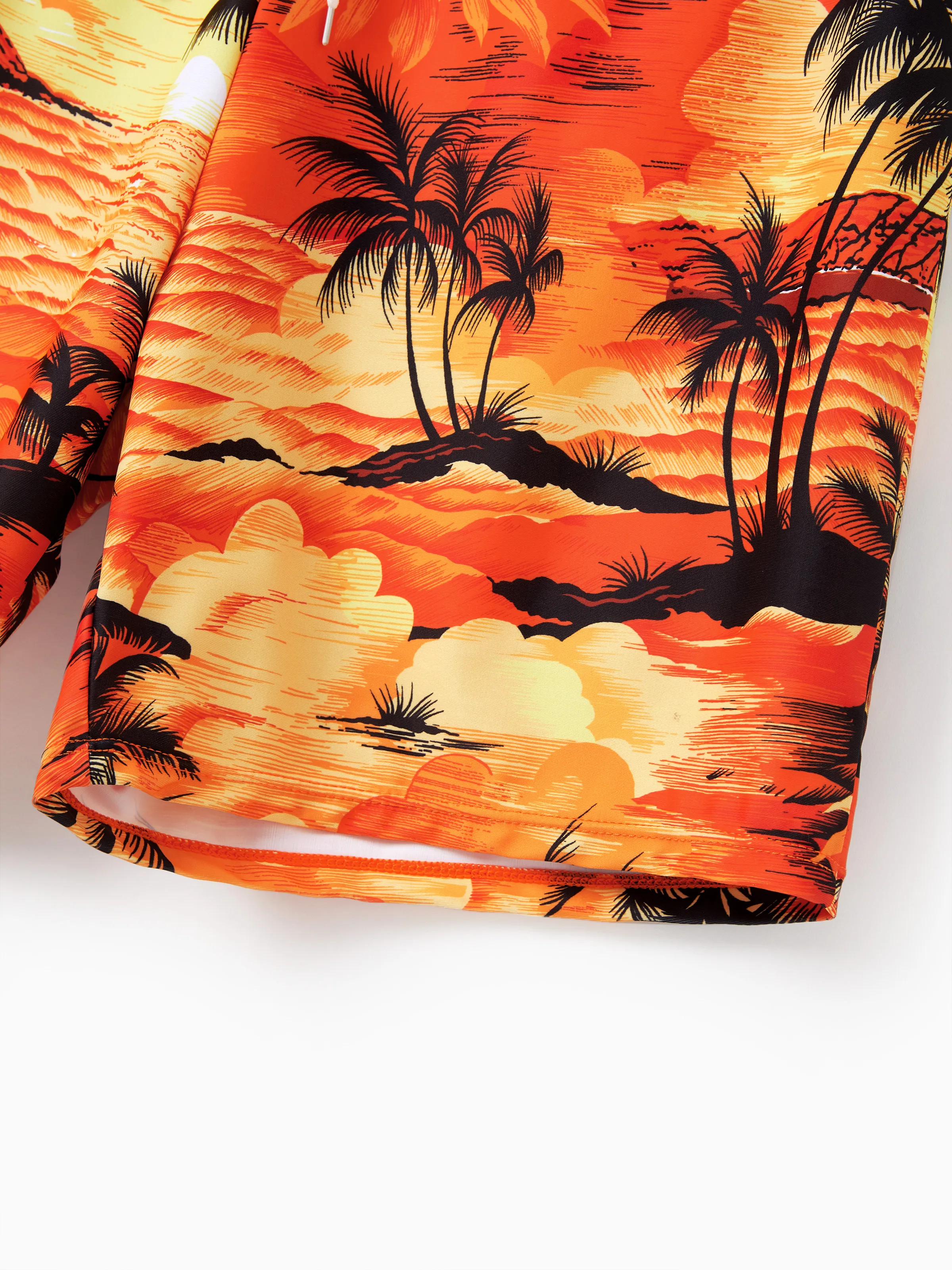 Daddy & Son Tropical Hawaiian Swimsuits Swimwear Orange - Image 7