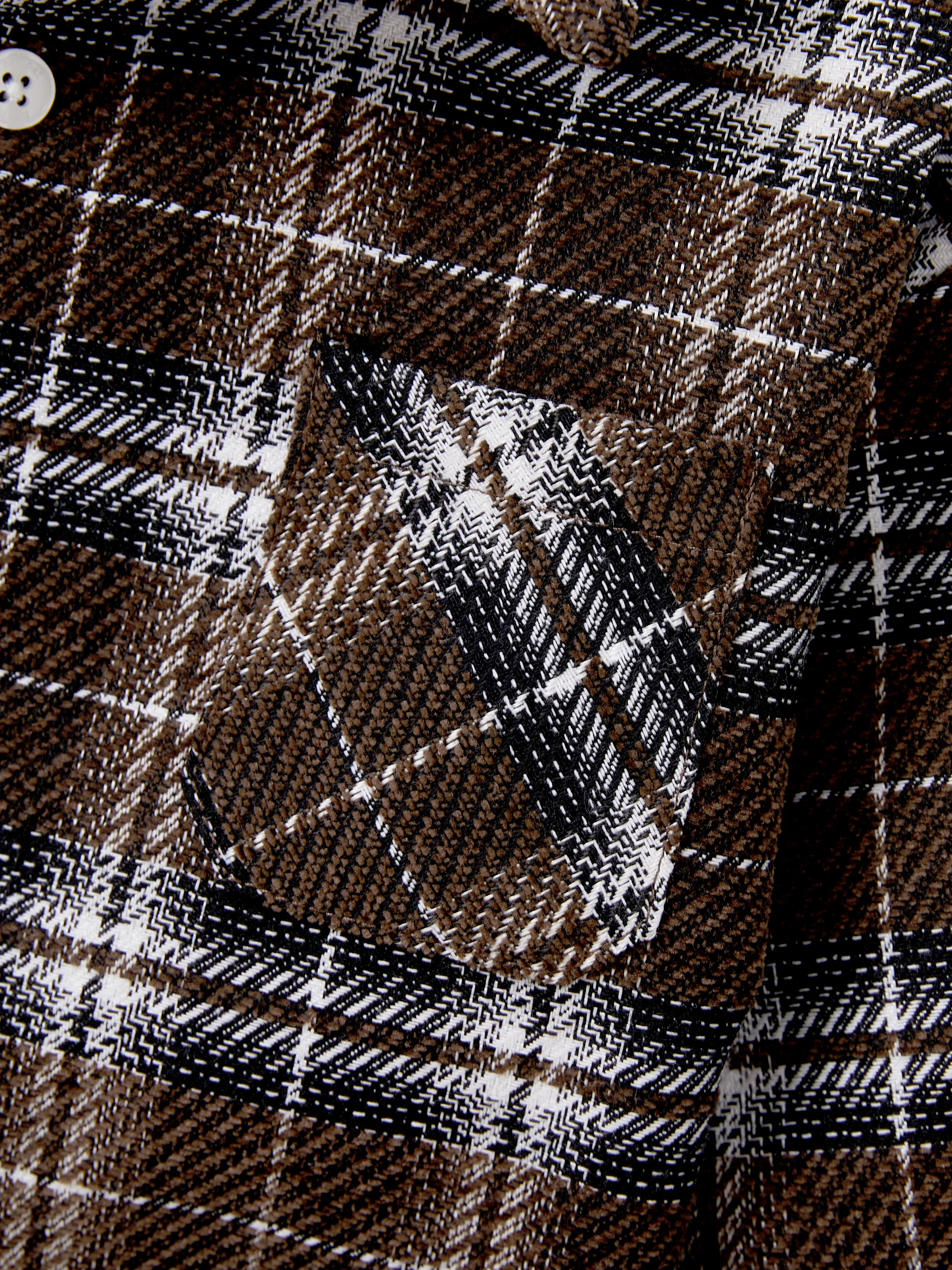 Velvet & Plaid Matching Family Outfits Dad/Son Shirts & Mom/Daughter Velvet Dresses Sets Dark Brown - Image 18